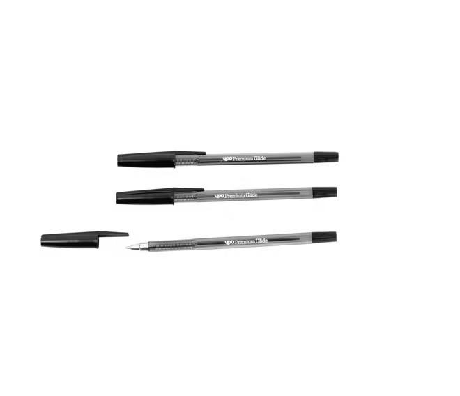 YPO Premium Glide Ballpoint Pens Black